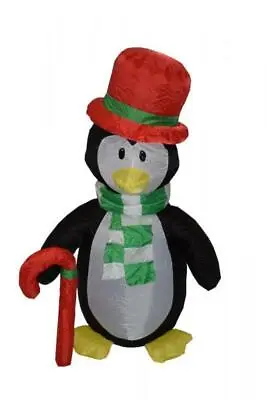 $27.99 • Buy Inflatable Christmas Penguin Outdoor Decoration  4 FT Tall Air Blown FREE SHIP !