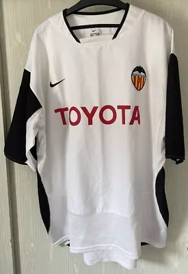 Valencia 2003-04 Home Football Shirt Large Nike • £29.99