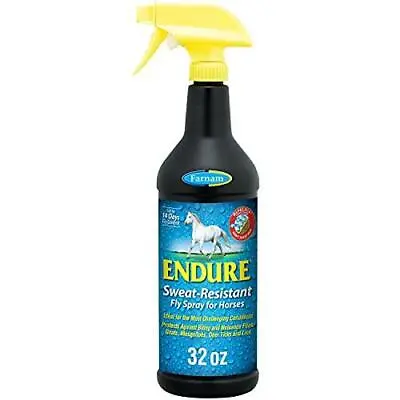 $59.09 • Buy Farnam Endure Sweat-Resistant Fly Spray For Horses 32 Ounces