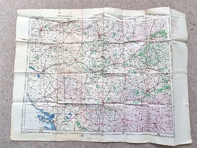 Original WW2 1942 RAF Map Of NANTES Named With Operational Markings • £25