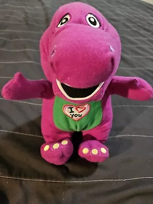 Barney Sings I Love You Plush Talking Purple Dinosaur Lyons 2013 Stuffed Animal • $6.25