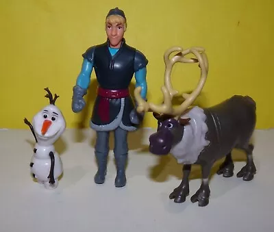Disney Frozen Complete Story Playset Replacement 4  Kristoff W/ Olaf & Sven • $8.48