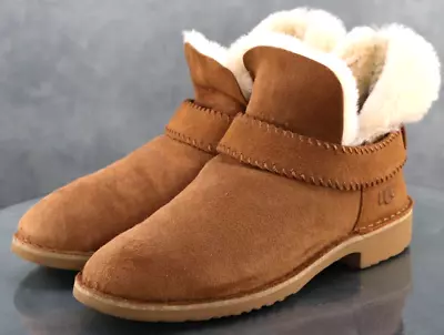 UGG McKay $150 Women's Winter Boots Size 9 Suede Tan Sheepskin Lined 1012358 EUC • £77.21