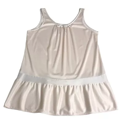Vintage Milco New York Top Womens Medium Blush Sheer Sleep Sleeveless Lingerie • $26.99