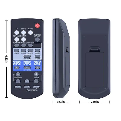 New FSR80 ZG80760 Remote Control For Yamaha Soundbar YSP-1400 YSP-1400BL YSP1400 • $18.15