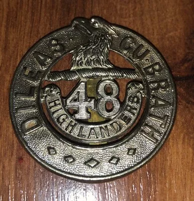 Antique Vintage WW2 WWII Canadian 48th Highlanders Of Canada Cap Badge • $20