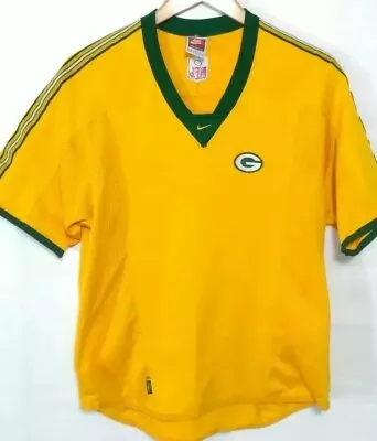 Nike Team Sports Green Bay Packers T-Shirt Yellow Sports NFL Size Medium • $12.60