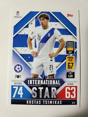 2022 TOPPS Match Attax Nations League Kostas Tsimikas Card #IS 17 • $1.99