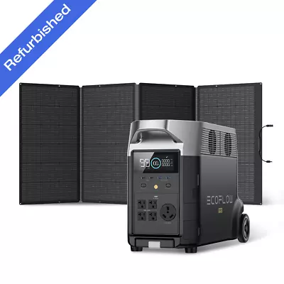 EcoFlow DELTA Pro 3600Wh+400W Solar Panel Solar Generator Certified Refurbished • $2499