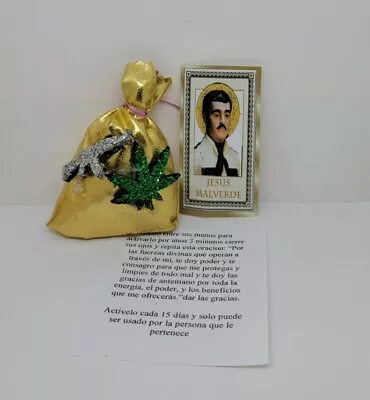 Amuleto Jesus Malverde Poderoso Talisman Atrae Proteccion Amor Fortuna Y Suerte • $13.99