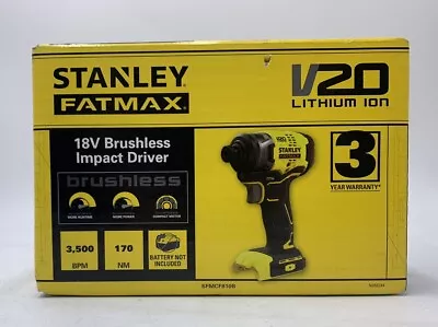 Stanley FatMax 18V Brushless Impact Driver-Tool Only • $119.99