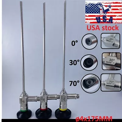 0°/ 30°/ 70° ENT Endoscopy Sinuscope ø4x175MM Arthroscopy Fit Storz Wolf Stryker • $240.11