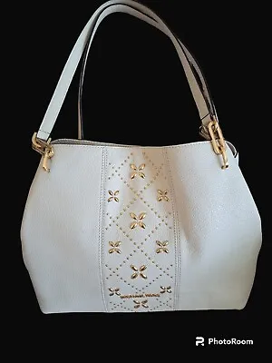 Michael Kors Leighton Tote Handbag Large White • $75
