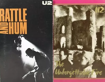 U2 - Rattle And Hum & The Unforgettable Fire Lot Of 2 Vintage Cassettes Tested • $13.01