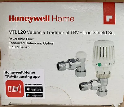 Honeywell VTL120-15A Traditional 15mm TRV And Lockshield Set • £14