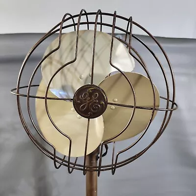 Vintage GE Art Deco Oscillating Fan 1940s Floor Stand Pedestal 42 1/2  • $289.99