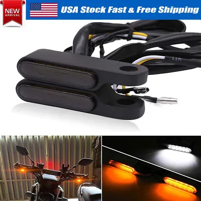 2Pc LED Turn Signal Brake Blinker Lights Warning Lamp For Motorcycle New Kit • $11.97