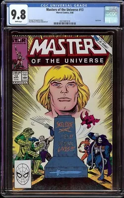 Masters Of The Universe # 13 CGC 9.8 White (Marvel 1988) Scarce Final Issue • $450