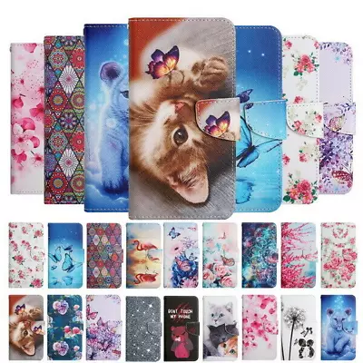 Flower Cat Butterfly Wallet Phone Case For Samsung S20 S21 S22 S23 Note 20 A32 • $4.41