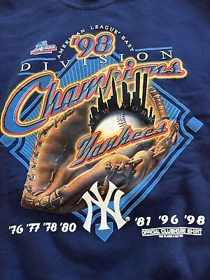 Vintage 1998 NY Yankees Pro Player Baseball Sweatshirt Size Large Never Worn • $86