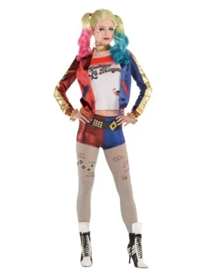 £19.99 • Buy Harley Quinn Ladies Fancy Dress Halloween Suicide Squad  Villain Costume