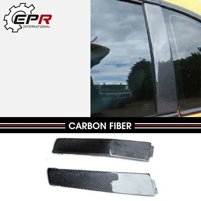 For Nissan Skyline R33 GTR GTST Carbon Fiber 2pcs B-Pillar Cover Kit Addon • £165