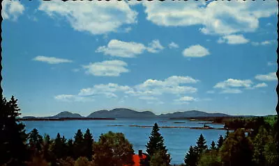 Mt Desert Island Maine Aerial View ~ 1970s Vintage Postcard • $1.99