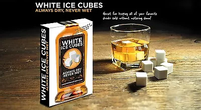 Whiskey White High-Tech Ceramic Drinks Cooler Ice Cubes  • $4.36