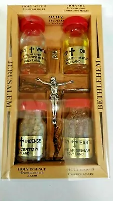 Special Holy Land Souvenir Gift Set +Blessed OilWaterSoilIncense + • £18.79