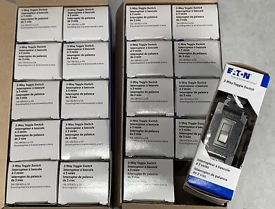 NEW (Lot Of 20) EATON 3-Way Toggle Switch 1303-7W-BOX White 15A 120V Made In USA • $39.99