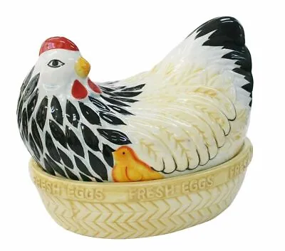 £24.95 • Buy Mason Cash Earthenware Mother Hen Egg Nest Holder Rack Kitchen Storage Display
