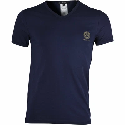 $85.97 • Buy Versace Iconic V-Neck Men's T-Shirt, Dark Blue