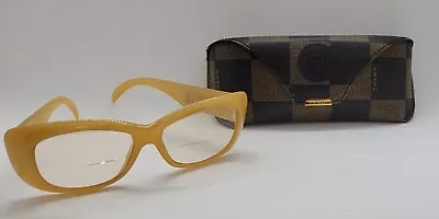 FENDI Vintage Frames And Case FS151 Butterscotch Italy • $125