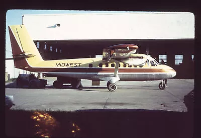 Dupe 35mm Airline Slide Midwest Airlines Twin Otter CF-VTL [3121] • $4.99