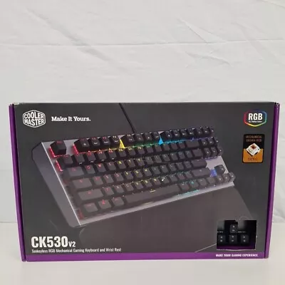 *READ DESC* Cooler Master CK530 V2 RGB Brown Mechanical Keyboard *A-GRADE* • $55