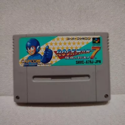 Nintendo Super Famicom Rockman 7 Megaman Japan SFC SNES • $22.98