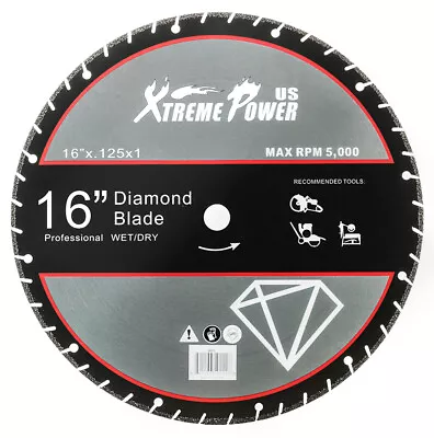 XtremepowerUS 16  Diamond Metal Steel Cut Off Saw Blade Wheel Abrasive 16  Inch • $85.95