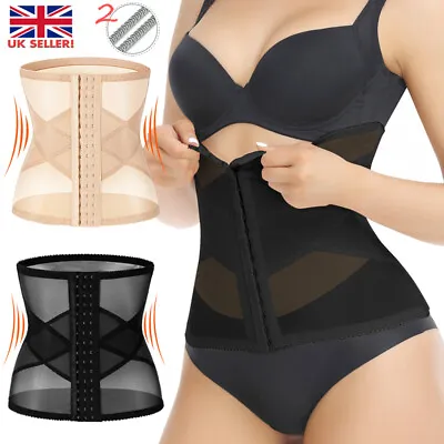 WAIST TRAINER CORSET Breathable Tummy Girdle Belt Sport Body Shaper Control U.K. • £7.79