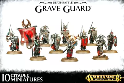 Grave Guard 10 Undead Skeletons NO BOX Warhammer Sigmar Soulblight Gravelords • $44.90