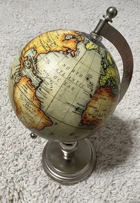 $49.99 • Buy Miniature Desktop Collectible World Terrestrial Globe Excellent Color