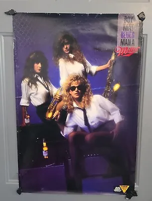 Miller Beer Vintage Poster 1980s Sexy Girls Bar Memorabilia Blues Saxaphone • $15.99