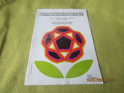 UEFA Euro Championship In Italy In 1980 - Official Tournament Programme • $6.20