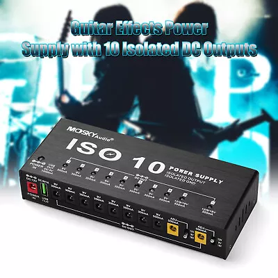 Mosky Audio ISO10 Guitar Effect Pedal Processsor Power Supply 11 Isolated Output • $73.84