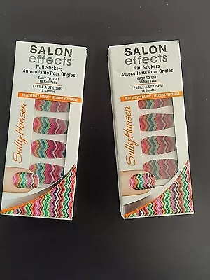 Sally Hansen SALON EFFECTS Nail Stickers 18 Nail Tabs 140 FAB-RIC (LOT OF 2)  • $6.29