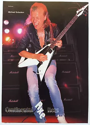 Michael Schenker Group Msg Ufo Live Vintage 80's Magazine Pinup Poster Clipping • $7.99