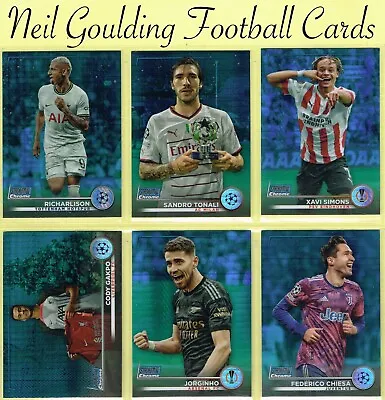 Topps Champions League 2022-23 ☆ STADIUM CLUB CHROME - BLUE PRISM ☆ Cards • £2.99