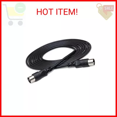 Hosa MID-315BK 5-Pin DIN To 5-Pin DIN MIDI Cable 15 Feet • $12.05