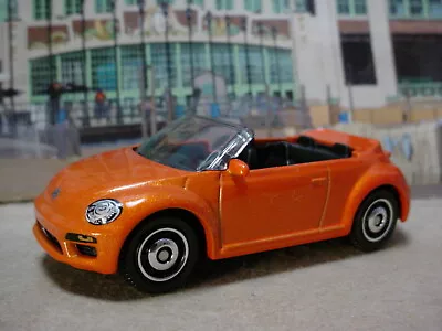 2022 Matchbox 2019 VOLKSWAGEN BEETLE CONVERTIBLE #14☆orange VW Bug☆loose • $2.25