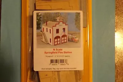 N Scale Springfield Fire Station   By Northeastern #30023 • $50.75