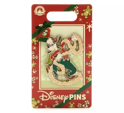 $12.87 • Buy Disney Parks 2022 Goofy Christmas Holiday Tangled In Garland Trading Pin - NEW